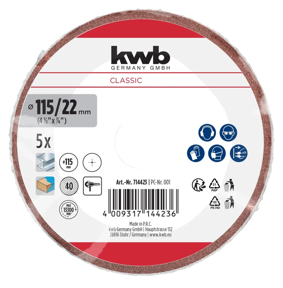 abrasivi per levigare Kwb 714423 CUT FIX