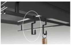 Accessorio cappa Airforce AFCGMESFRAME1 FRAME Gancio portamestolo Nero