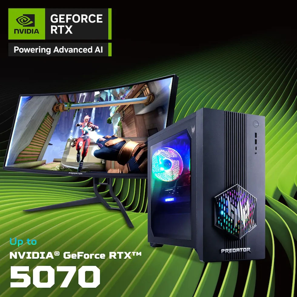 Acer Pc Gaming Core Ultra 7 265F 16Gb 1Tb Rtx 5070 12Gb W11