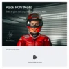 Action cam Insta360 935521 GO 3S Motorcycle In Helmet POV Bundle