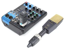 Adattatore microfono Xvive U3C Condeser Black e Gold