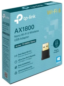 Adattatore Tp Link ARCHER TX1800U NANO AX1800 Black
