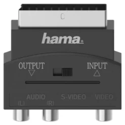 Adattatore video Hama 00205268 Scart a RCA Black