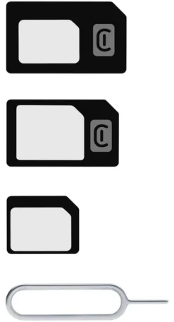 Adattatori sim Cellular Line UNIVERSALSIMADAPT 3in1 Black