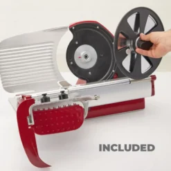 Affettatrice berkel home line 200 plus rossa con estrattore lama incluso