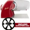 Affettatrice berkel home line 250 plus rossa con estrattore lama incluso