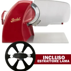 Affettatrice berkel home line 250 plus rossa con estrattore lama incluso