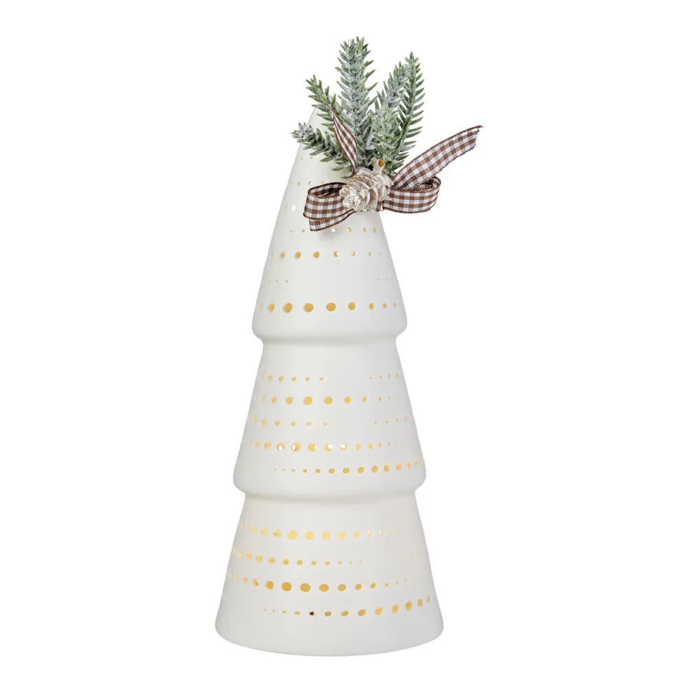 Albero di Natale in ceramica con LED • Ø 10 x h 23 cm - Decor