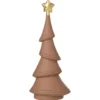 Albero di Natale in poliresina con finitura effetto pelle • 10 x 8 x h 25 cm - Noel En Cuir