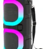 Altoparlante Party Majestic Fire 9 BK Bluetooth con luci LED e microfono 160W