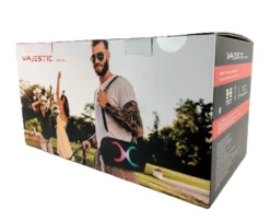 Altoparlante portatile Majestic Fire 39 BK con luci LED e tracolla