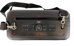Altoparlante portatile Majestic Fire 39 BK con luci LED e tracolla