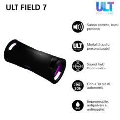 Altoparlante portatile Sony SRSULT70B.EU8 con ULT POWER SOUND