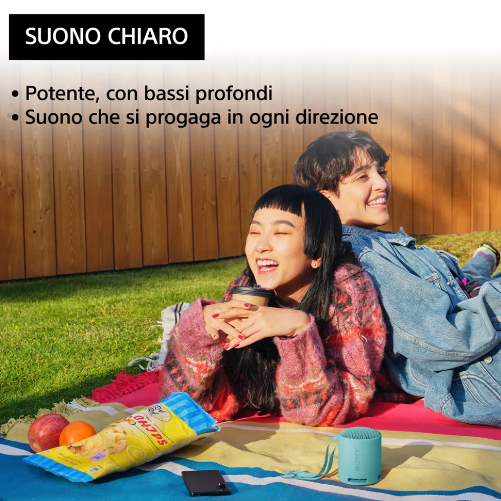 Altoparlante portatile Sony SRSXB100L.CE7 Bluetooth con Extra Bass