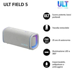 Altoparlante portatile Sony SRSULT50W.CE7 con ULT POWER SOUND