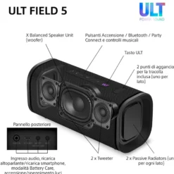 Altoparlante portatile Sony SRSULT50W.CE7 con ULT POWER SOUND
