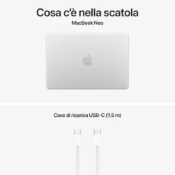 Apple Macbook Neo 13 A18 Pro 6 Core Cpu 5 Core Gpu 8Gb 512Gb Touch Id Silver