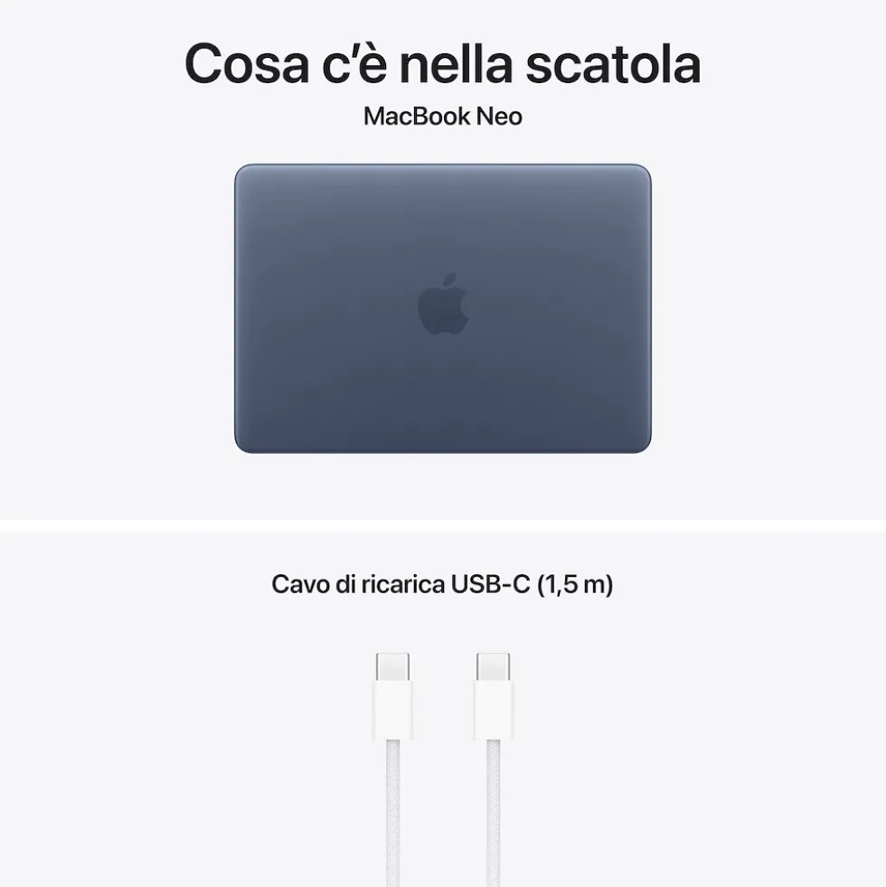 Apple Macbook Neo 13 A18 Pro 6 Core Cpu 5 Core Gpu 8Gb 256Gb Ssd Indigo