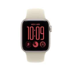 Apple Watch SE 3 GPS 40mm alluminio galassia con cinturino sport sabbia S/M