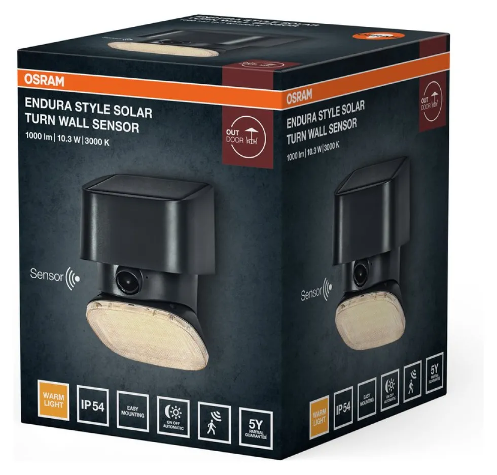 Applique solare Osram LUM415435 ENDURA STYLE SOLAR Dark grey