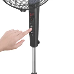Ardes Ventilatore Piantana 40Cm H150 Style Touch 3Vel Base Tonda Nero