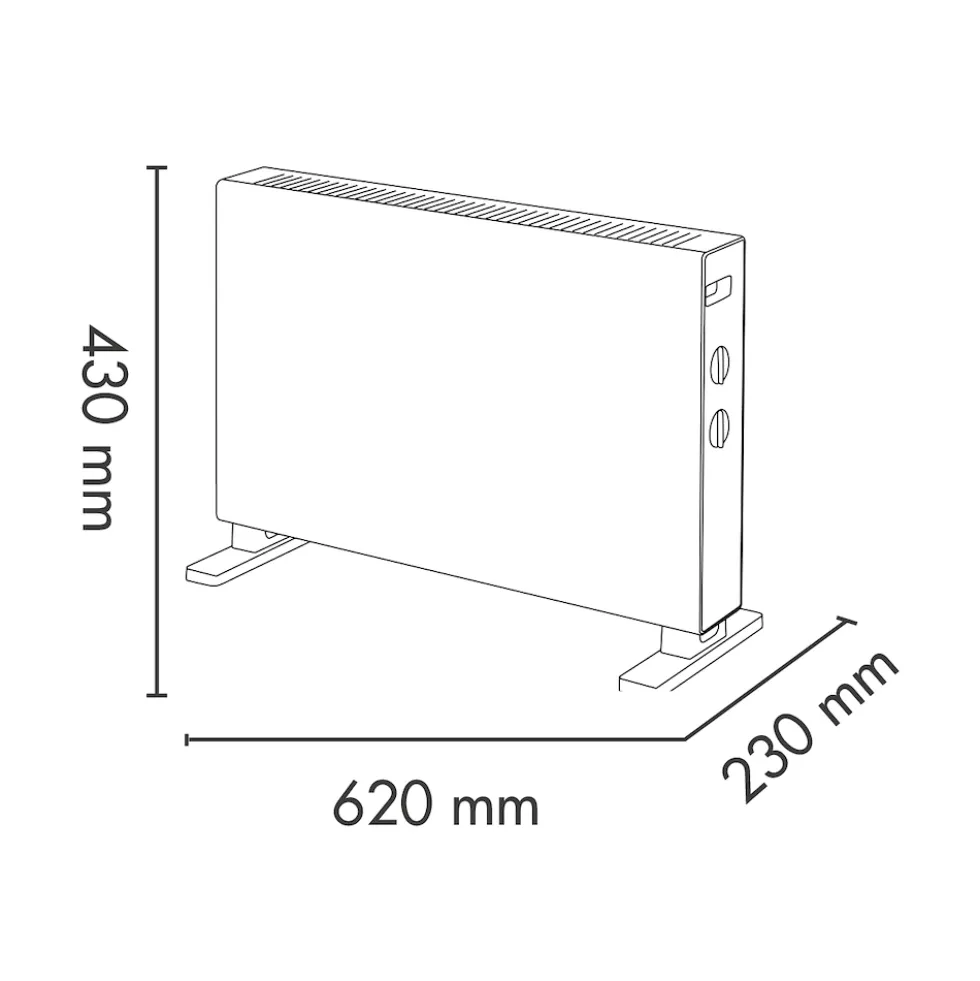 Argo Termoconvettore 2000W M3:60 3Liv