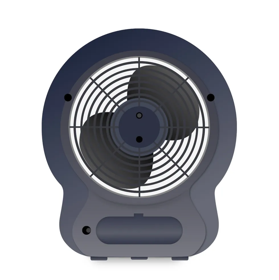 Argo Termoventilatore 2000W 2 Velocità Nero