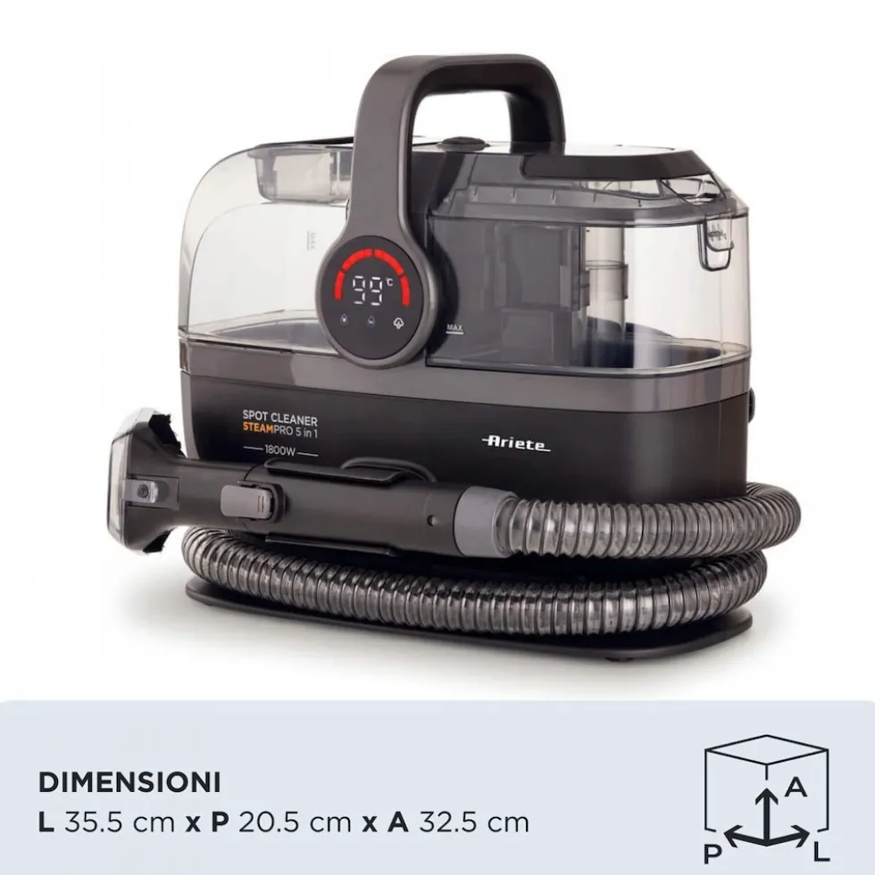 Ariete Lavatappeti 1800W 1,7Lseb Acqu Pulita - 1,1L Seb Acqu Sporca/Accessor