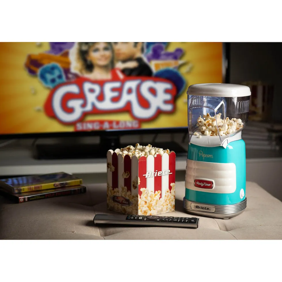 Ariete Macch Popcorn Party Timec/Apertura Frontale Azzurro