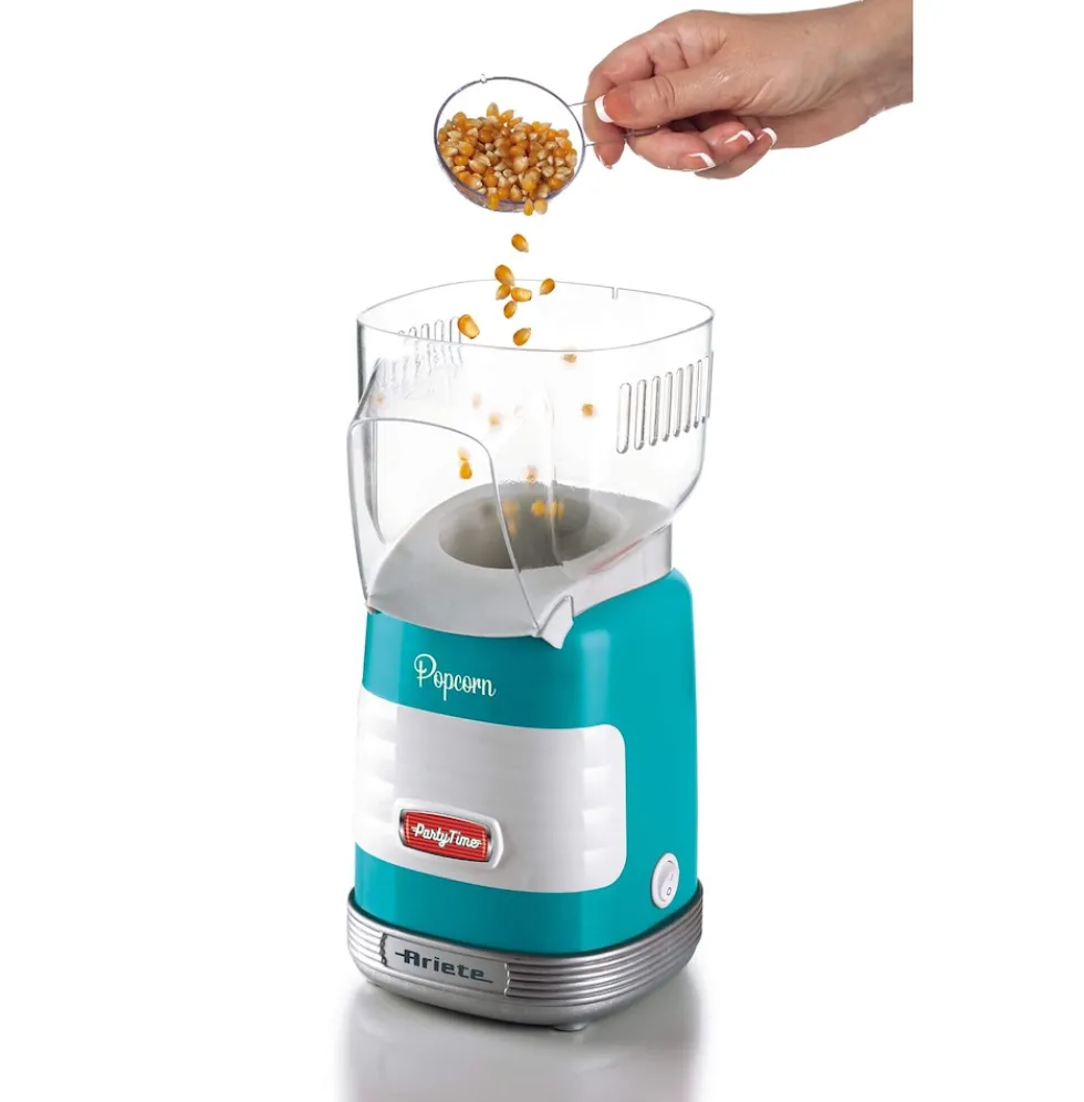 Ariete Macch Popcorn Party Timec/Apertura Frontale Azzurro