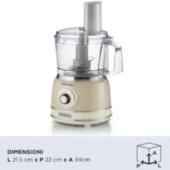 Ariete Robot Cuc Vintage 1000W 2,1L 2Vel. + Pulse