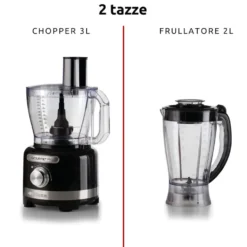 Ariete Robot Cuc 1000W 3L 2Vel. + Pulse 8In1 Nero