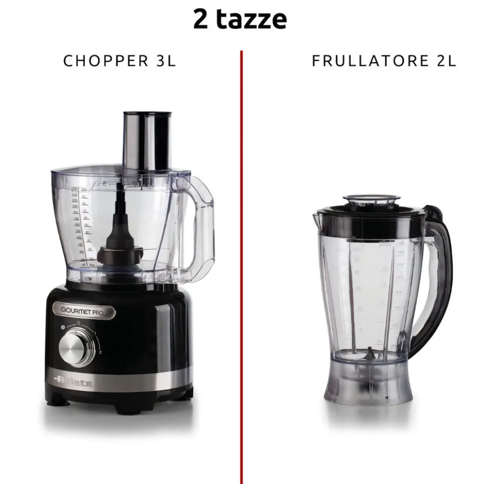 Ariete Robot Cuc 1000W 3L 2Vel. + Pulse 8In1 Nero