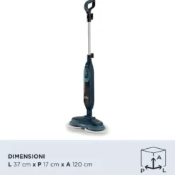 Ariete Scopa Vapore 1200W 2 Vel C/ 4 Panni Rotanti E 1 Misurino