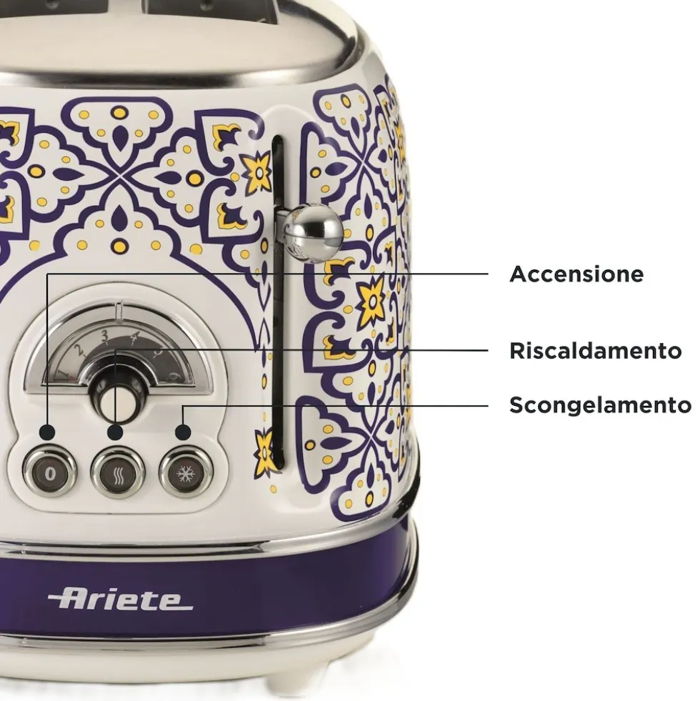 Ariete Tostapane 2Fette 810W 6Liv Con Pinze