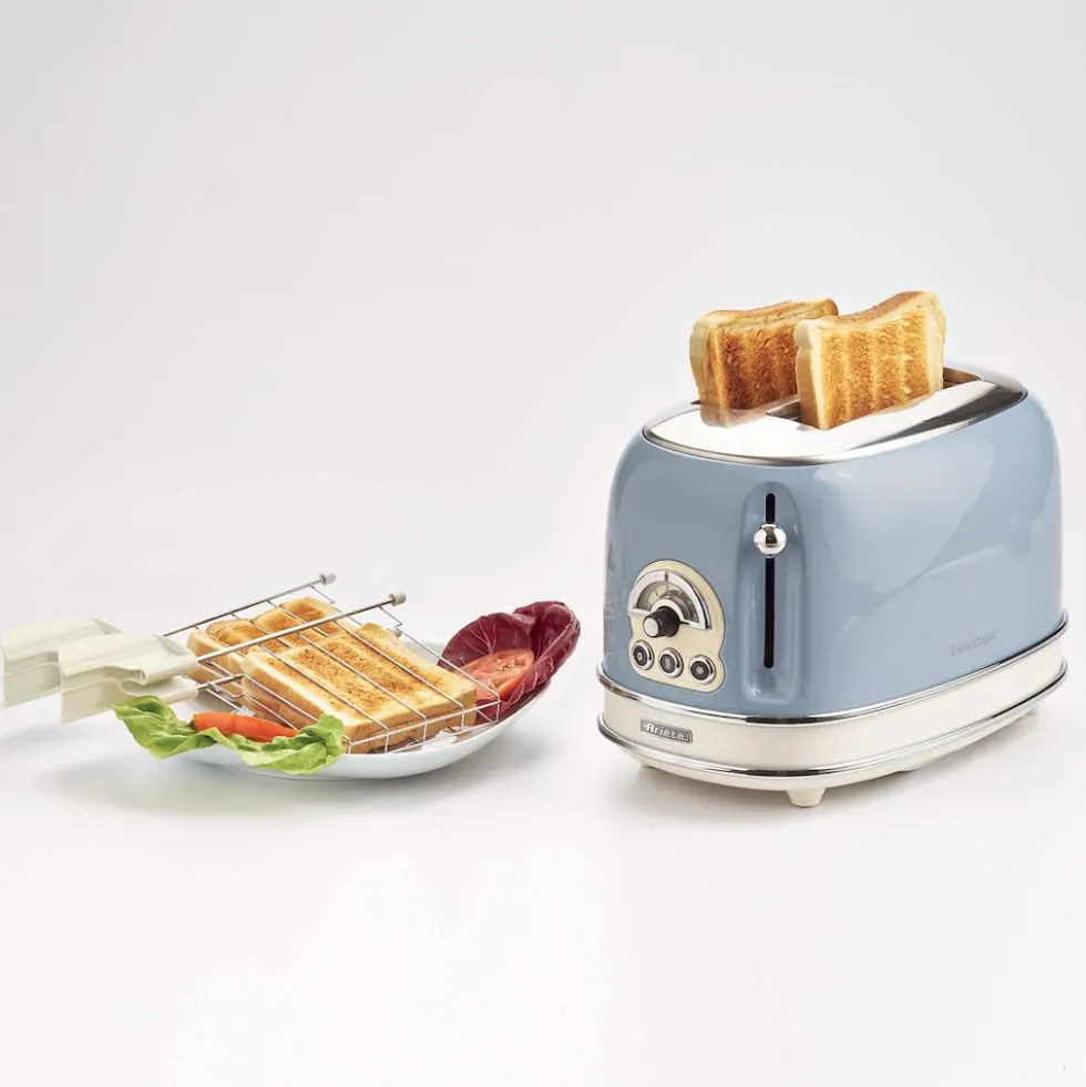 Ariete Tostapane 2Fette 800W 6Liv Vintage Lightblu