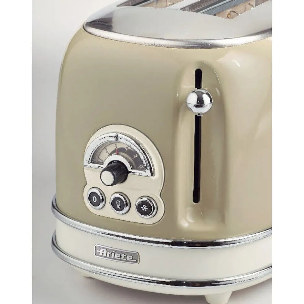 Ariete Tostapane 2Fette 800W 6Liv Vintage Beige