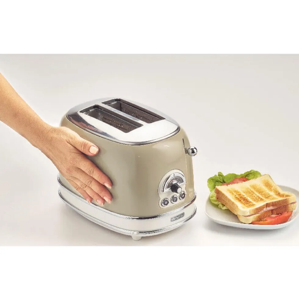 Ariete Tostapane 2Fette 800W 6Liv Vintage Beige