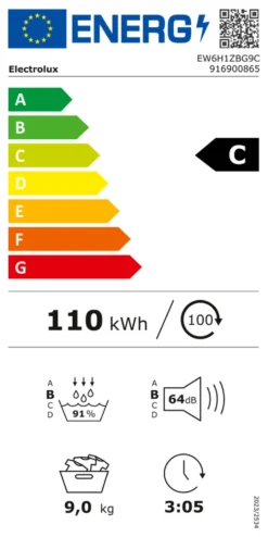 Asciugabiancheria Electrolux 916900865 SERIE 600 EW6H1ZBG9C GentleCare