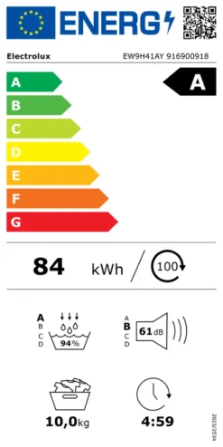 Asciugabiancheria Electrolux 916900918 SERIE 900 EW9H41AY PerfectCare