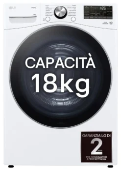 Asciugabiancheria Lg SERIE U8 RH18U8AVCW Dual Inverter White e Black