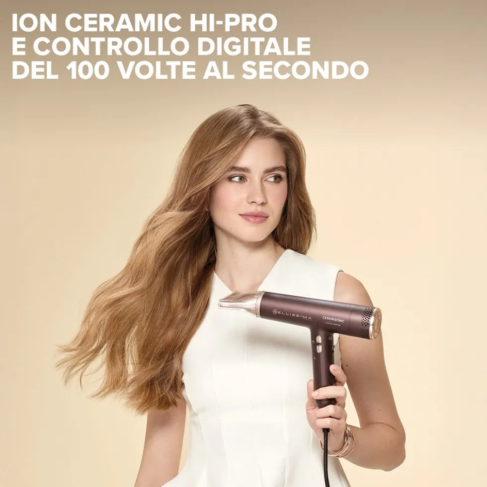 Asciugacapelli Imetec Bellissima Ceramisonic 1700W con ionizzatore