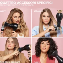 Asciugacapelli Imetec 11826 Creativity4 con tecnologia ionica e 4 accessori