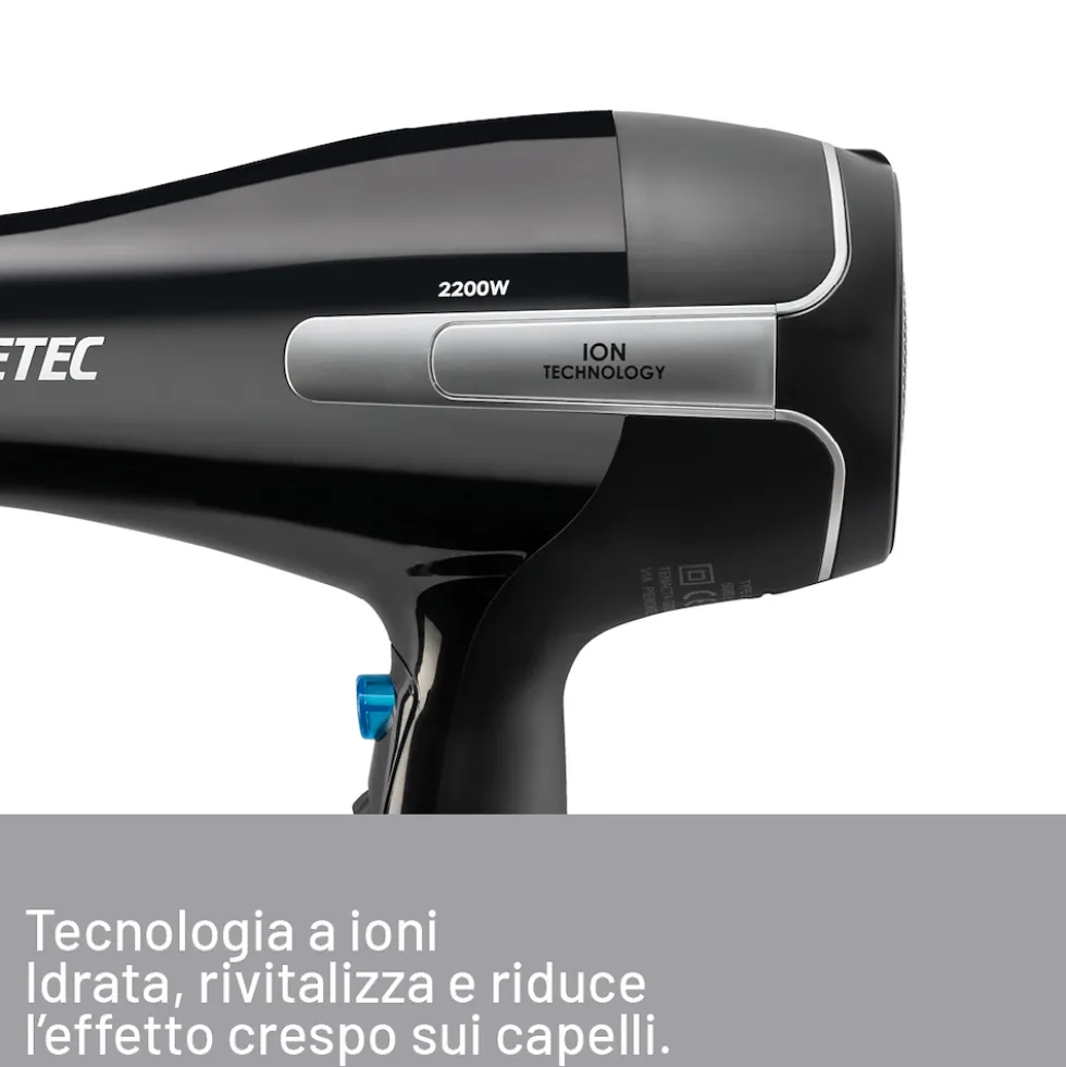 Asciugacapelli Imetec K7 2000, 2200W con tecnologia ionica