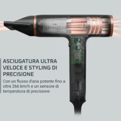 Asciugacapelli Rowenta Nano HY8310F0 con diffusore e tecnologia ionica