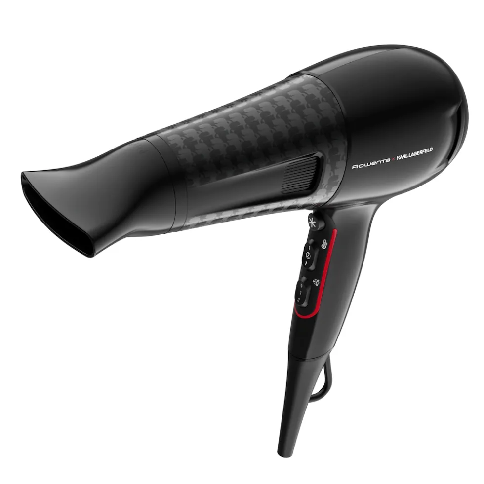 Asciugacapelli Rowenta Powerline x KARL LAGERFELD CV591L con tecnologia ionica