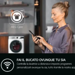 Asciugatrice a pompa di calore AEG TR8BGH38YA capacità 8 kg
