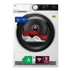 Asciugatrice a pompa di calore AEG TR8BGH38YA capacità 8 kg