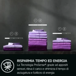 Asciugatrice a pompa di calore AEG 8 Kg TR8HGBG8B Made in Europe