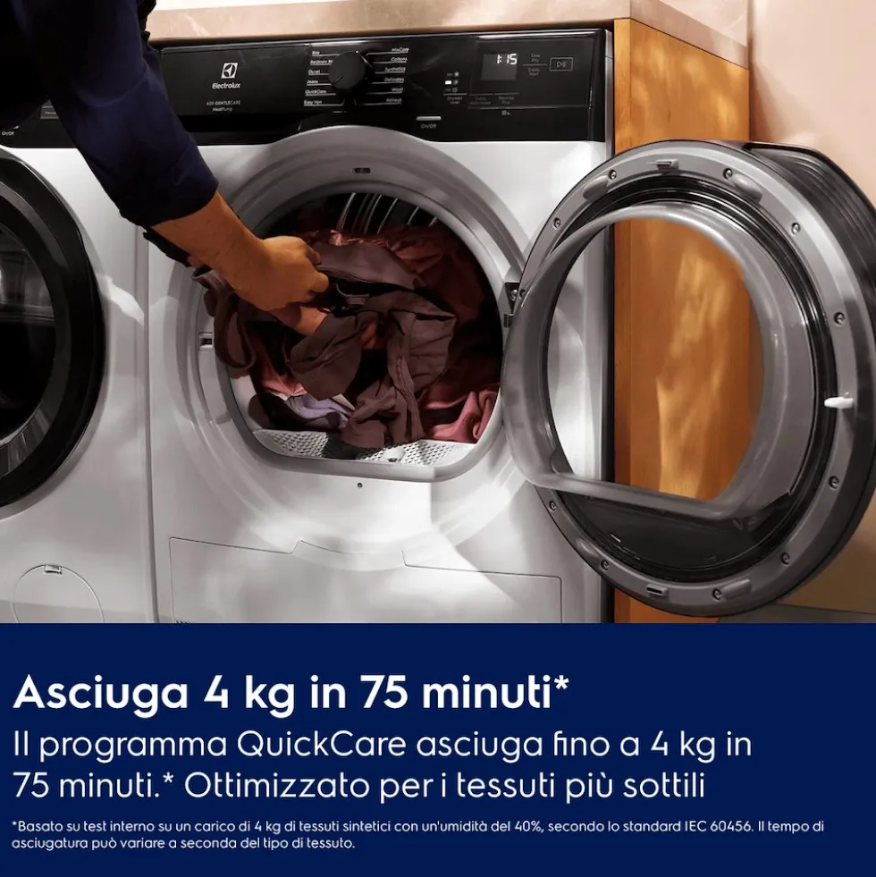 Asciugatrice Electrolux EW6H1ZBG9C a pompa di calore con 9kg